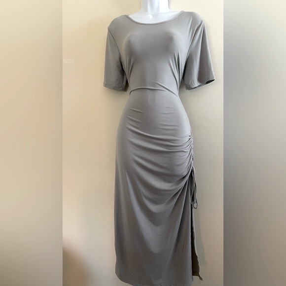 GREY BODYCON DRESS - Picture 1 of 1